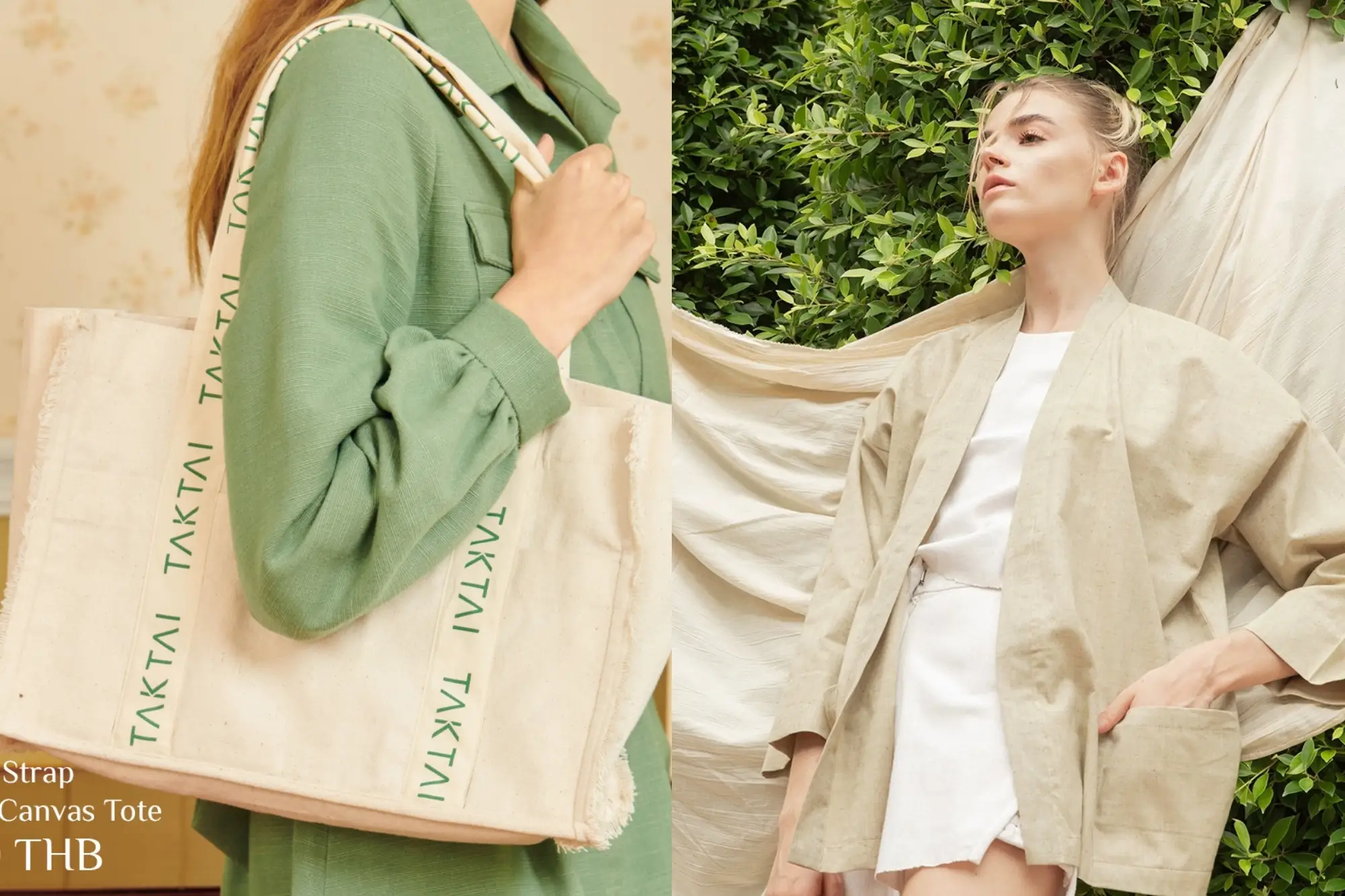 主打的天然纖維製作的泰國服飾品牌Taktai（來源：官方社群）