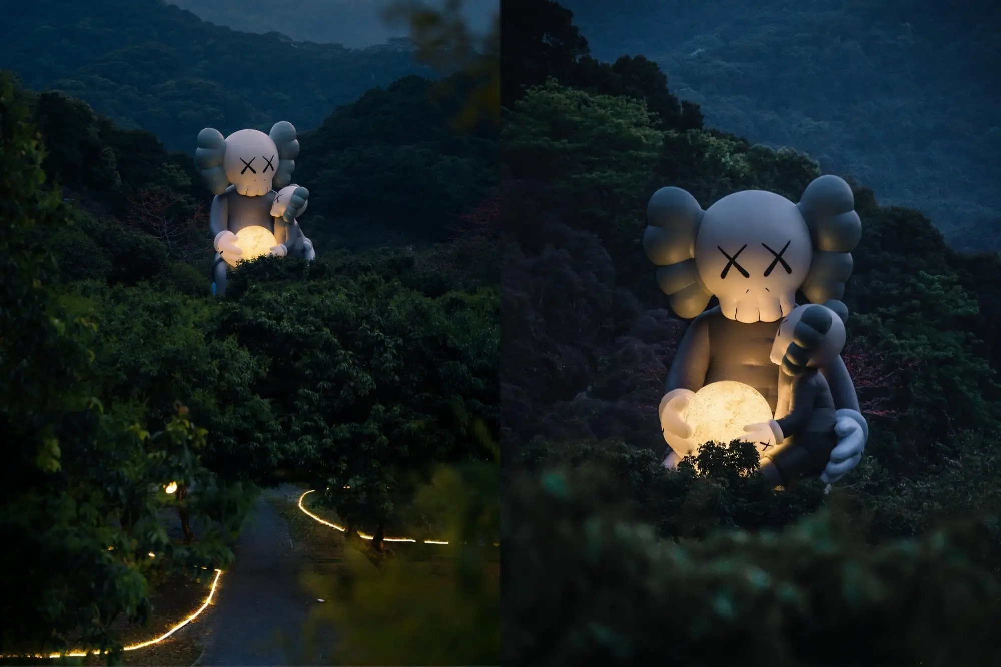 KAWS曼谷首展登场《KAWS: HOLIDAY》巨型公仔降落王家田（来源：官方社群）
