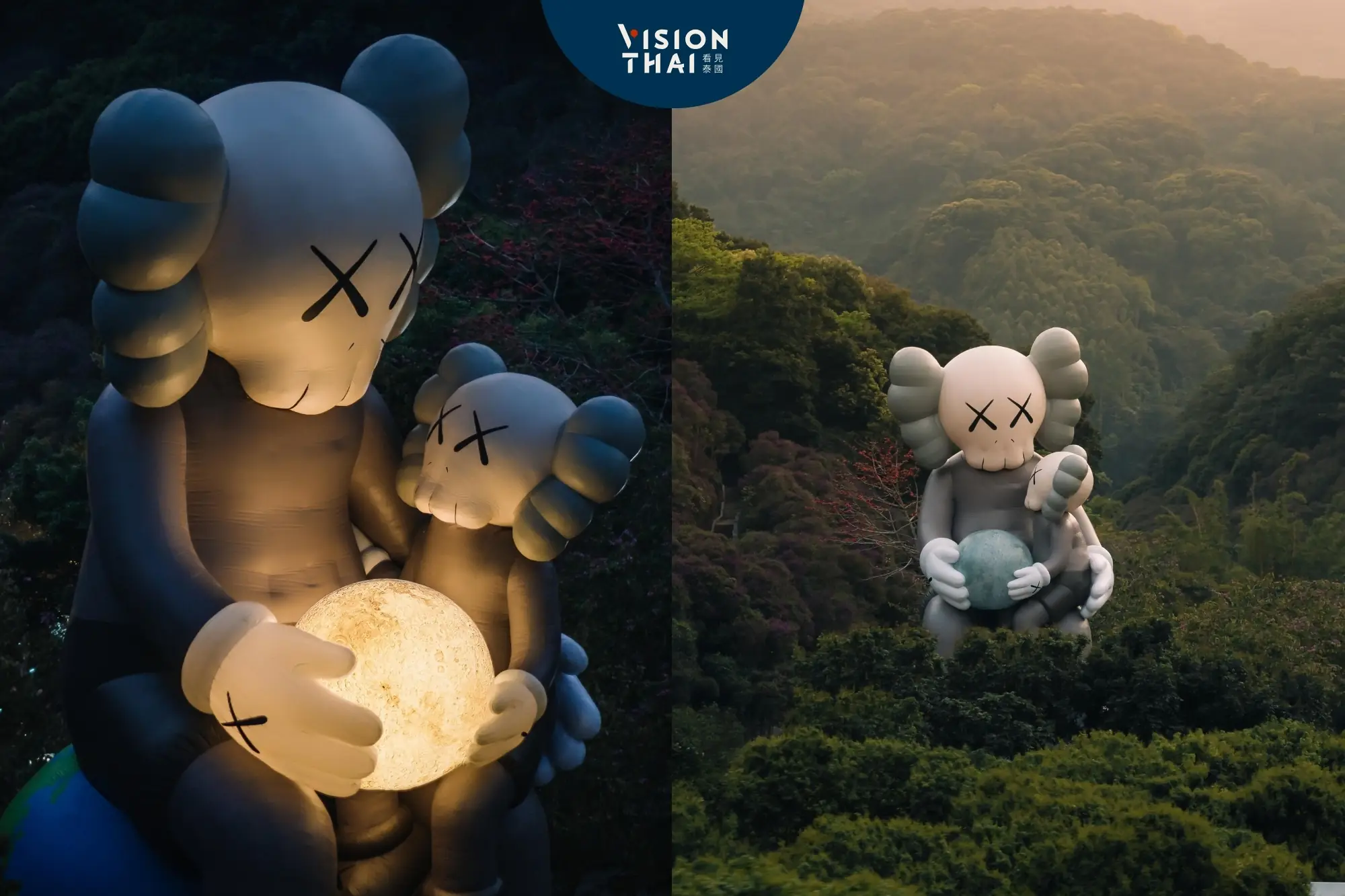 KAWS曼谷首展登場《KAWS: HOLIDAY》巨型公仔降落王家田（來源：官方社群）