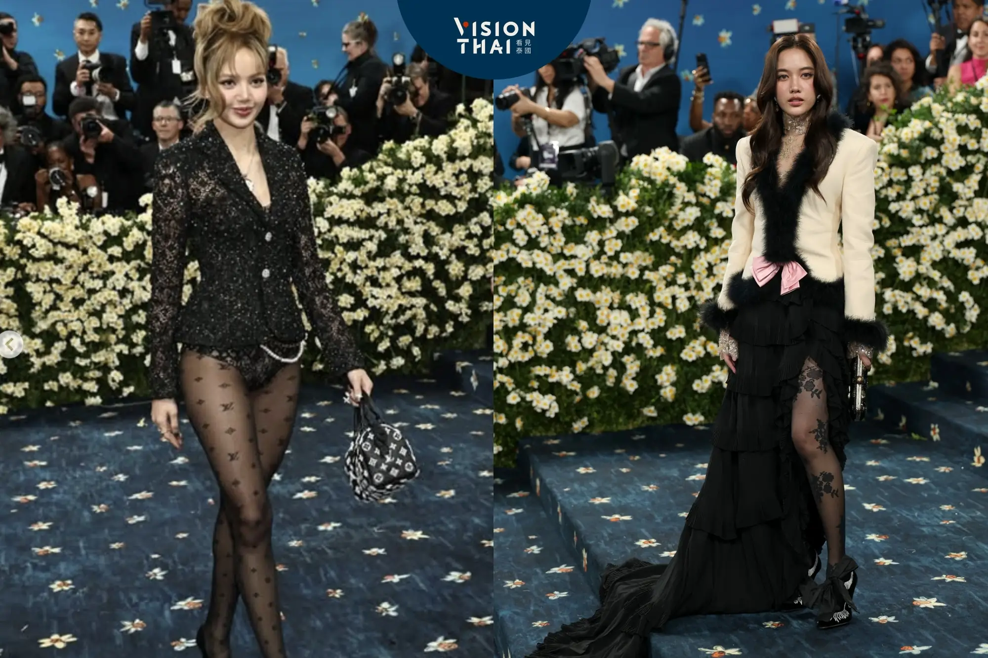 2025 Met Gala泰星大放異彩！Lisa與Freen同場現身 席捲時尚之夜（來源：官方IG @metgalaofficial_）