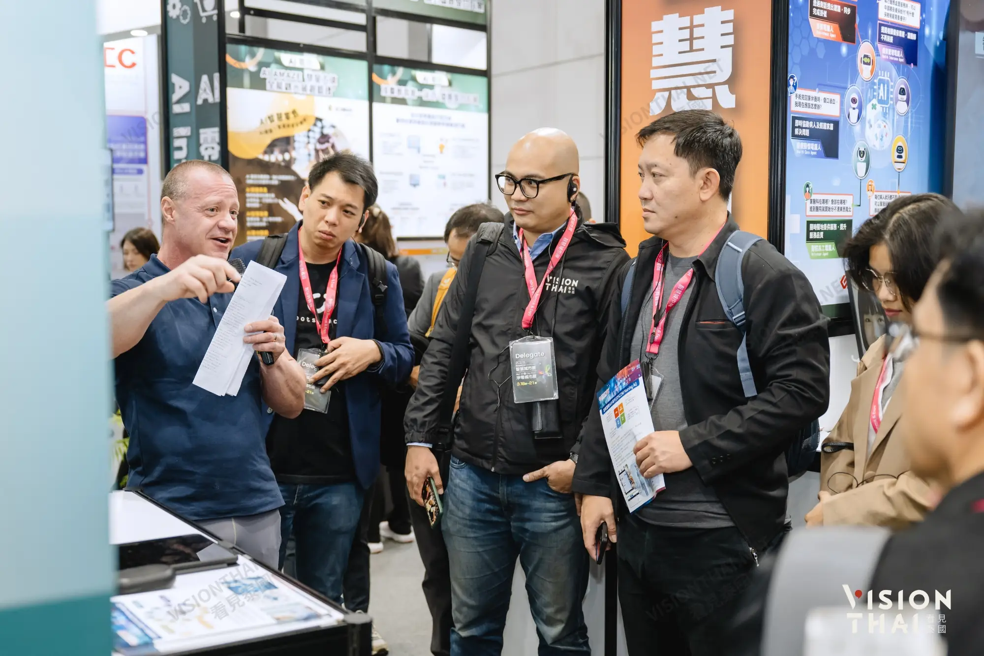 負責台灣智慧城市展泰國區推廣與執行的Vision Thai 看見泰國執行長李致德率團參與