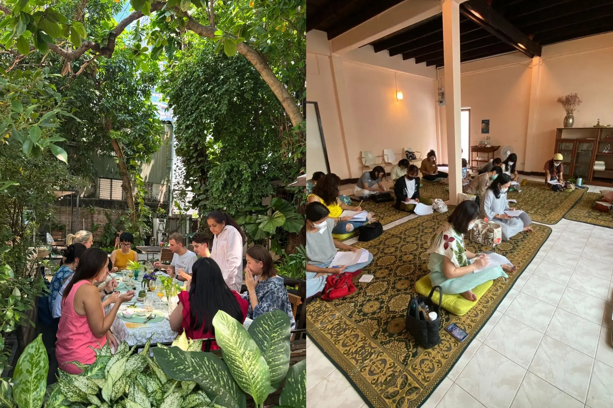 Suananda提供印度风养生餐点，複合式绿意空间提供蔬食料理与与静心体验。（来源：官方社群）