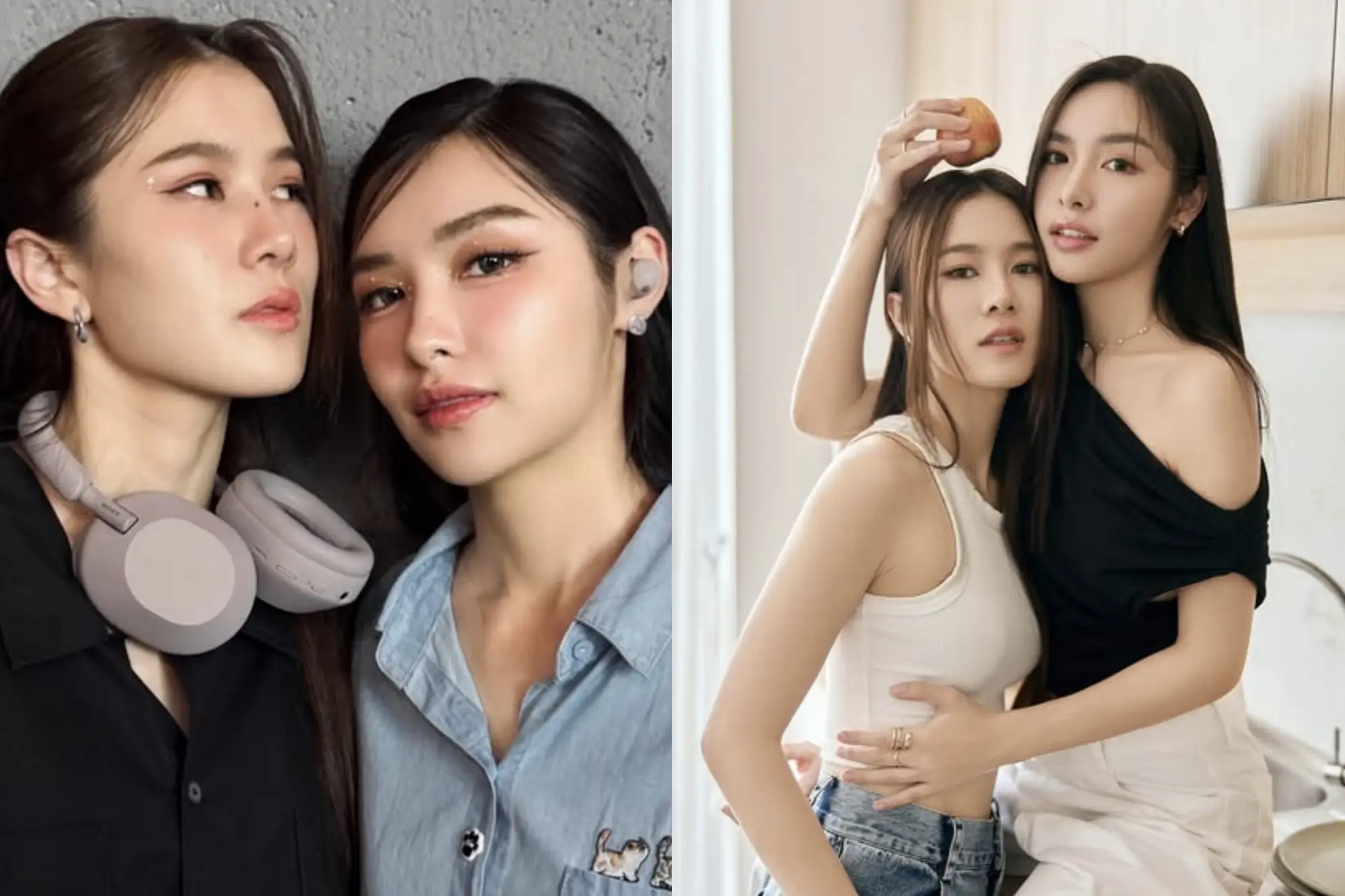 Anda与Lookkaew因主演GL校园剧《学姐可以爱我吗》爆红（来源：官方社群）