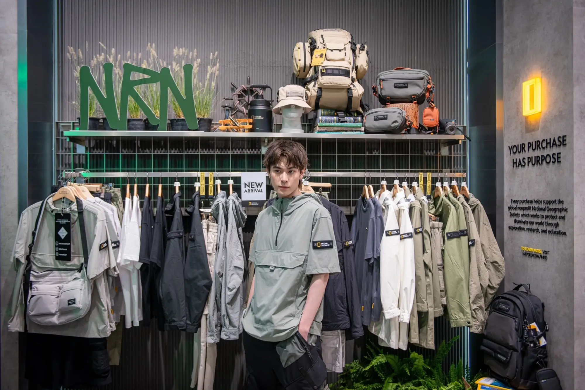 国家地理服饰National Geographic携手泰星Jackie推春夏新款「回归自然」（来源：官方提供）