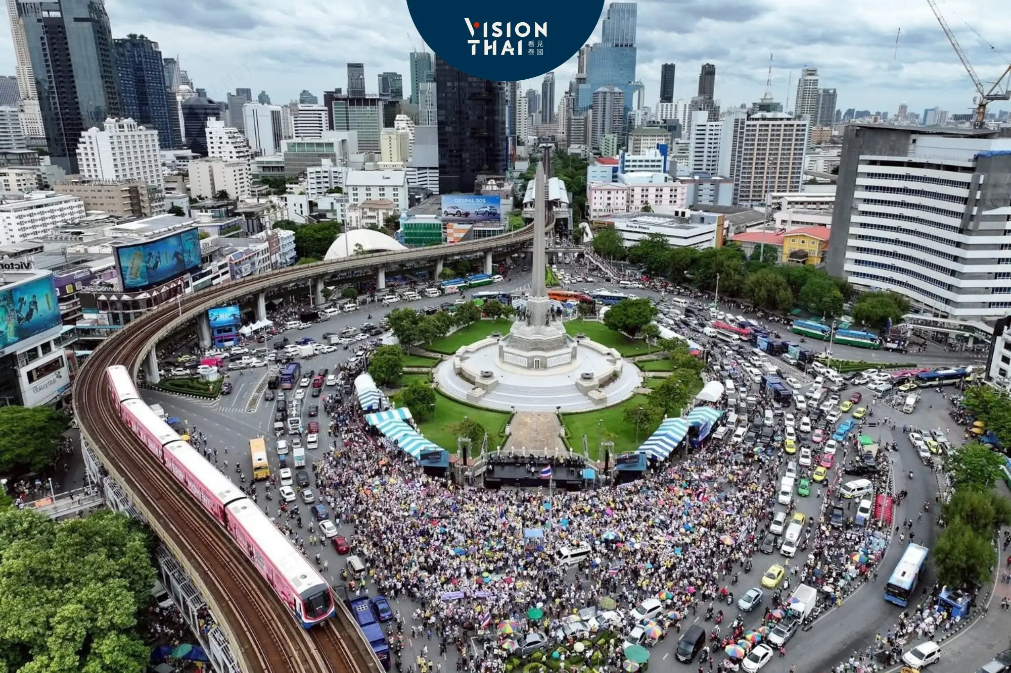 泰國反政府示威升溫 政府面臨多重政治危機（來源：Khaosod）