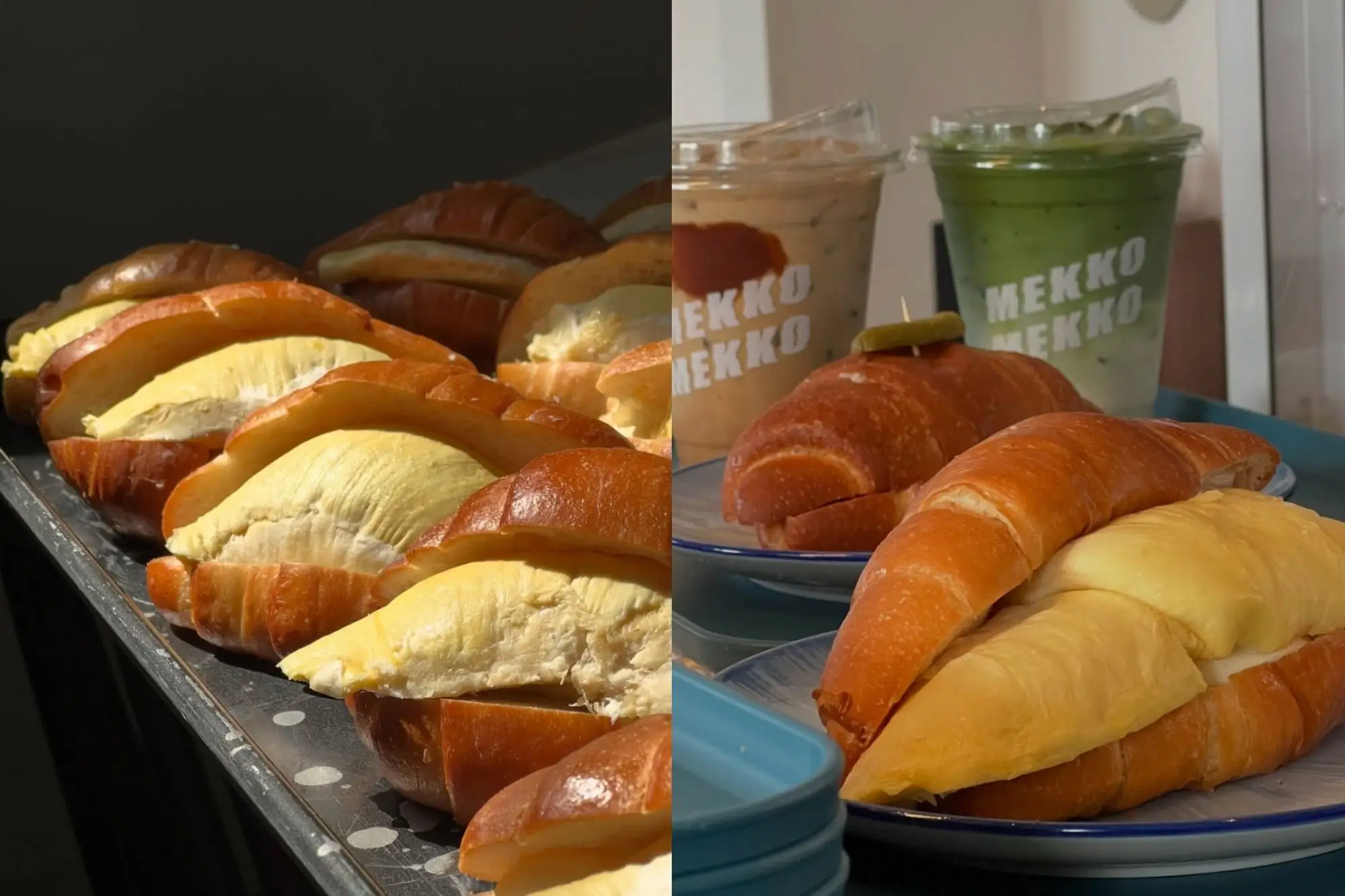 Mekko Mekko推出榴莲盐可颂，广受泰国人好评。（来源：官方社群）