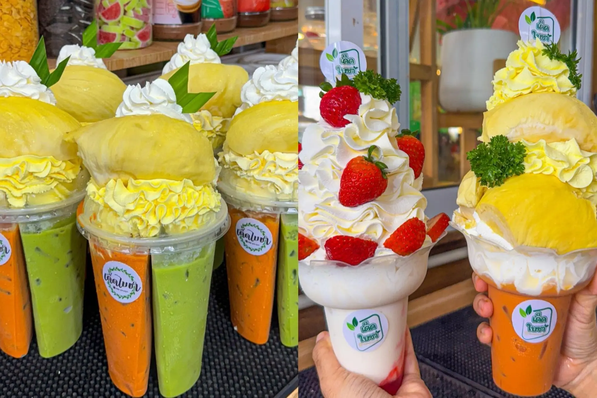 Dedbaicha主打榴莲结合泰式传统甜品（来源：官方社群）