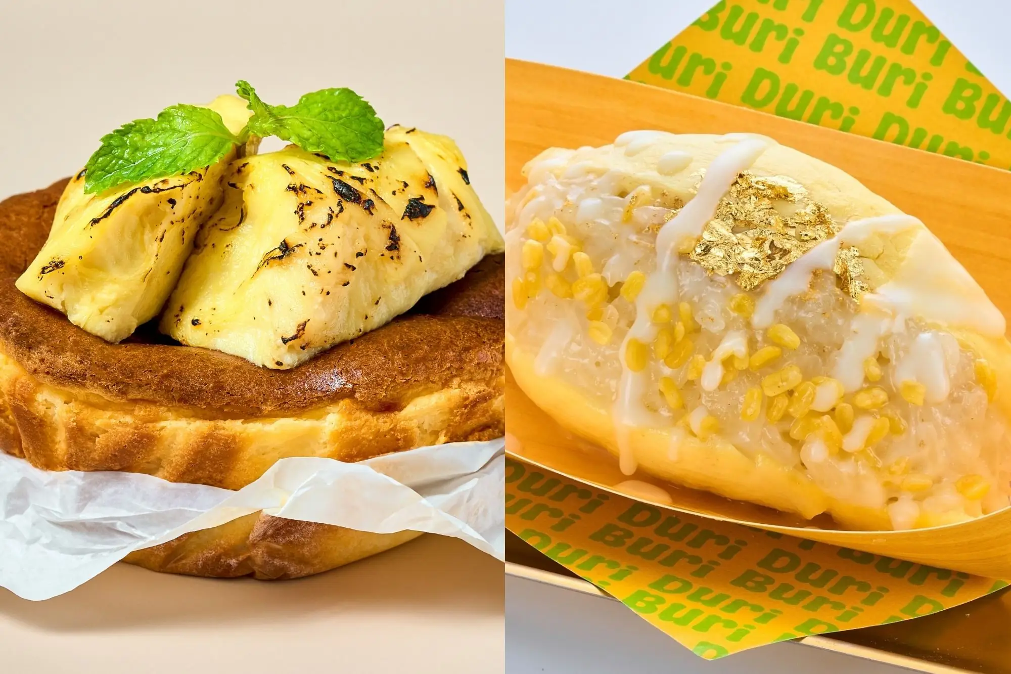 Duri Buri 是一间「榴莲主题咖啡厅」，贩售许多榴莲口味甜品。（来源：官方社群）