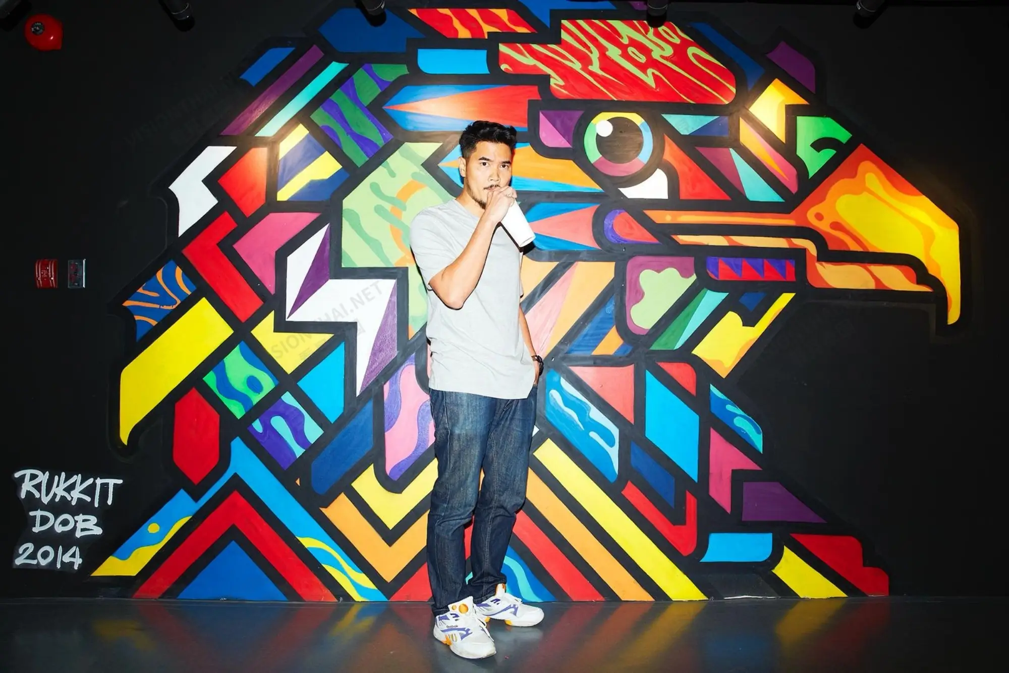 RUKKIT以鮮明色塊與幾何線條創作為特色(來源:RCB)