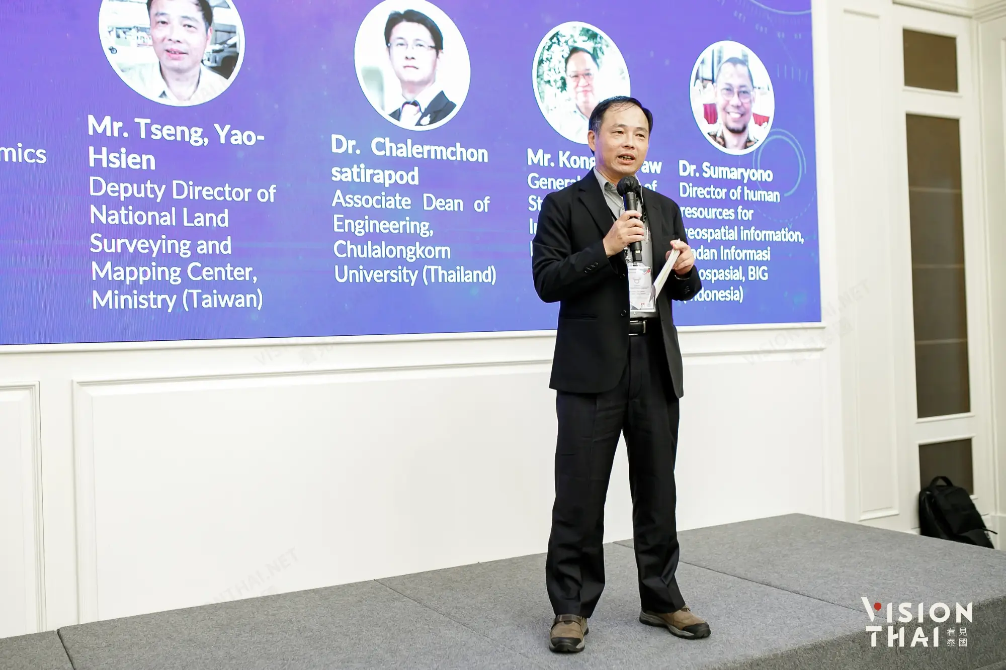 內政部國土測繪中心副主任曾耀賢會中指出台灣在高精度測繪與多維度地圖製作領域累積深厚技術能量