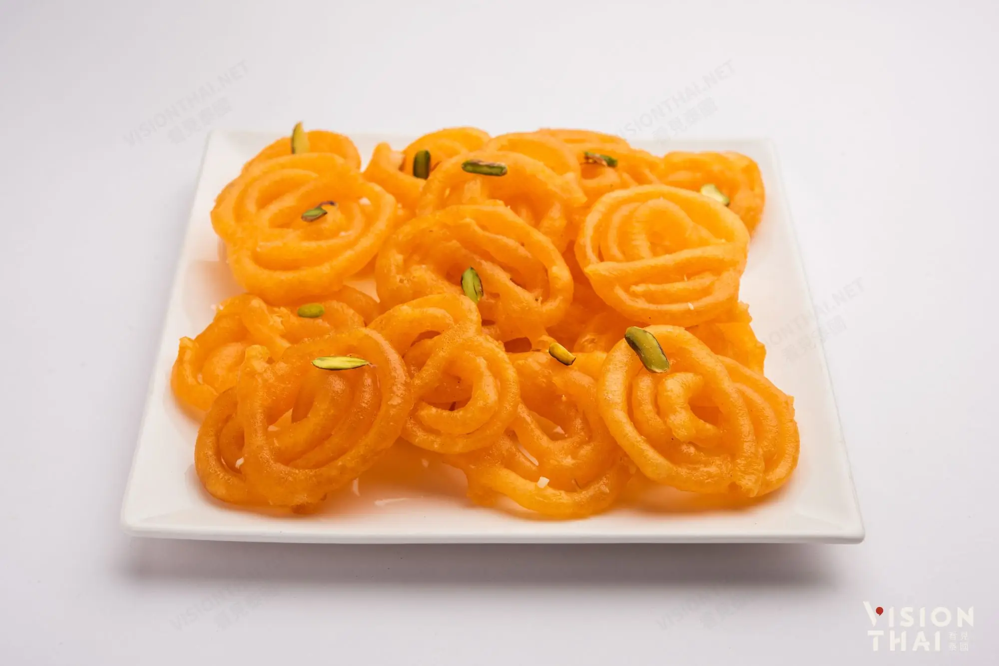 現場能品嘗到印度常見小吃賈利比（來源：看見泰國 VisionThai）