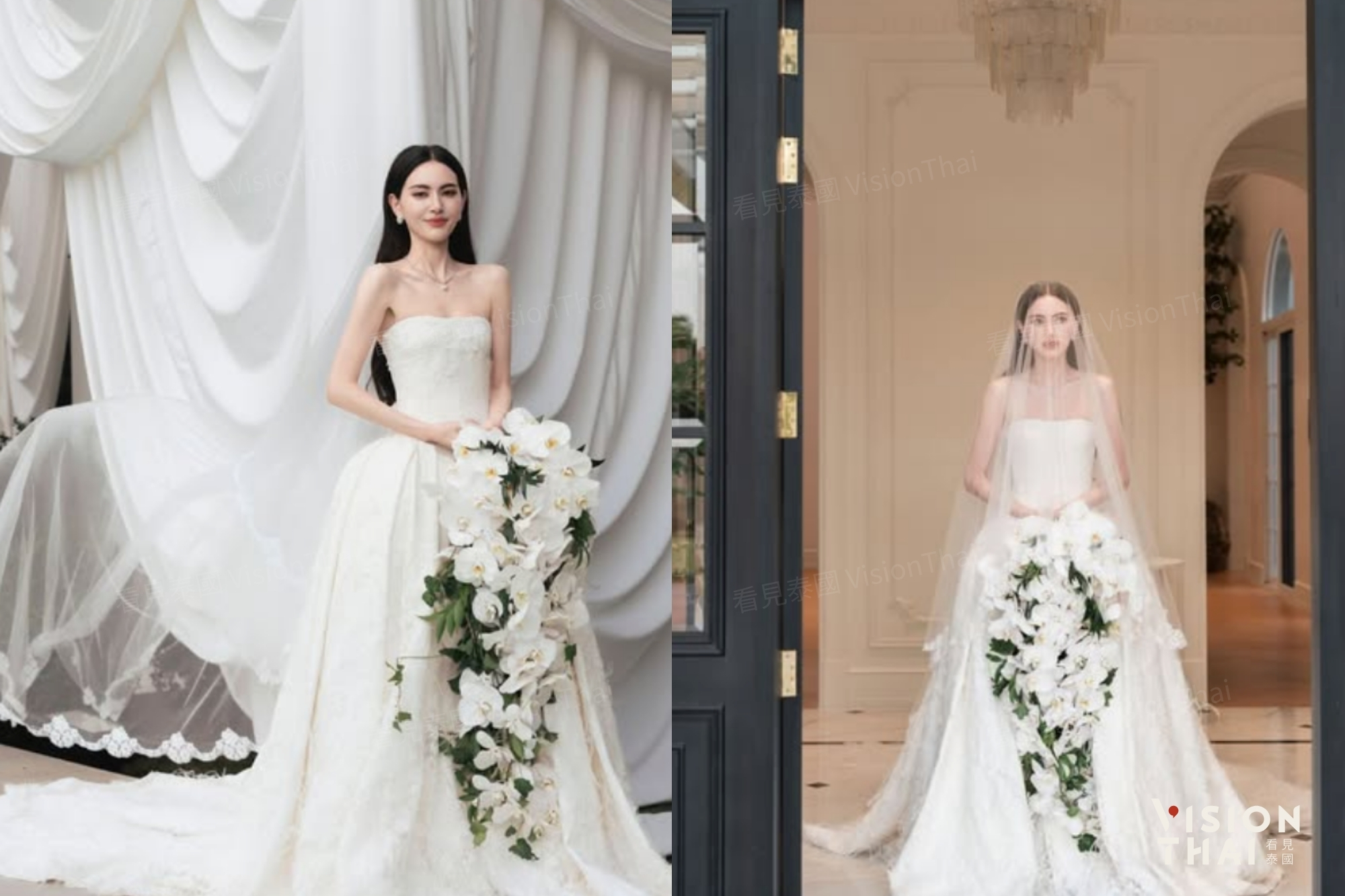 33岁泰国女星Mai Davika晒婚纱照　与42岁泰星Ter低调完婚宛如公主与王子（来源：官方社群）