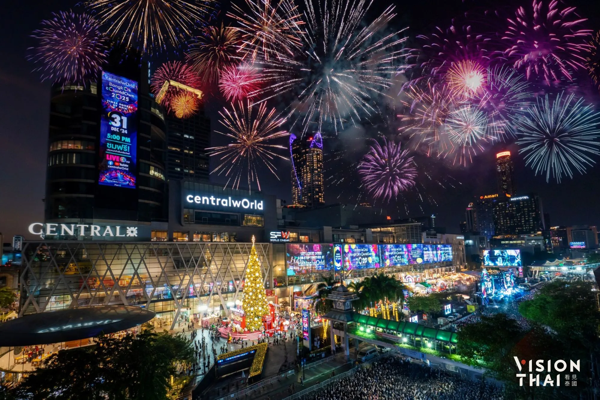 2026曼谷跨年夜首選centralwOrld！攜T-Pop卡司＋無人機煙火打造「亞洲時代廣場」（來源：官方提供）