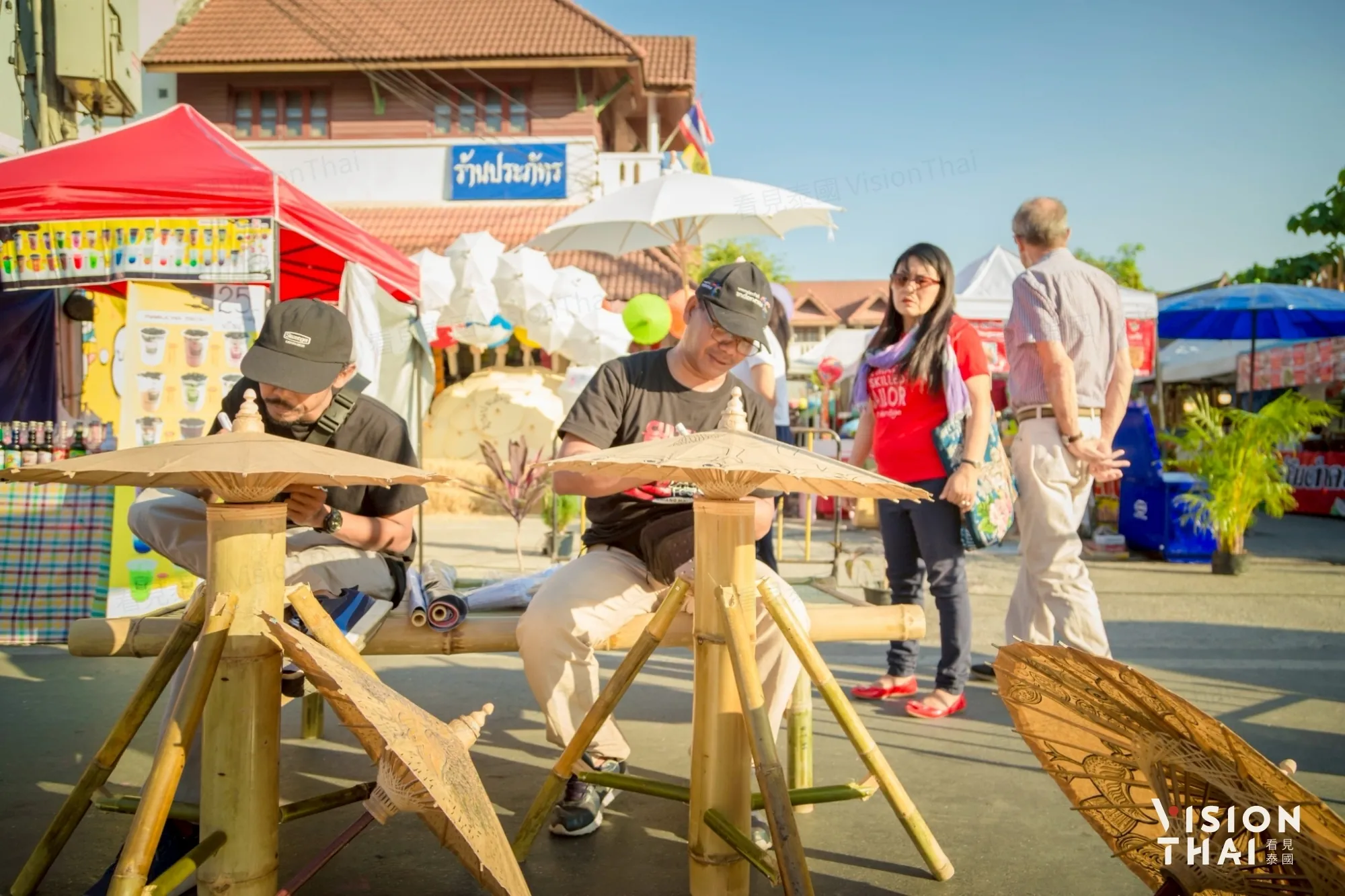 清迈博桑纸伞节现场有DIY体验！纸伞绘制、框架雕刻等工作坊（来源：官方）