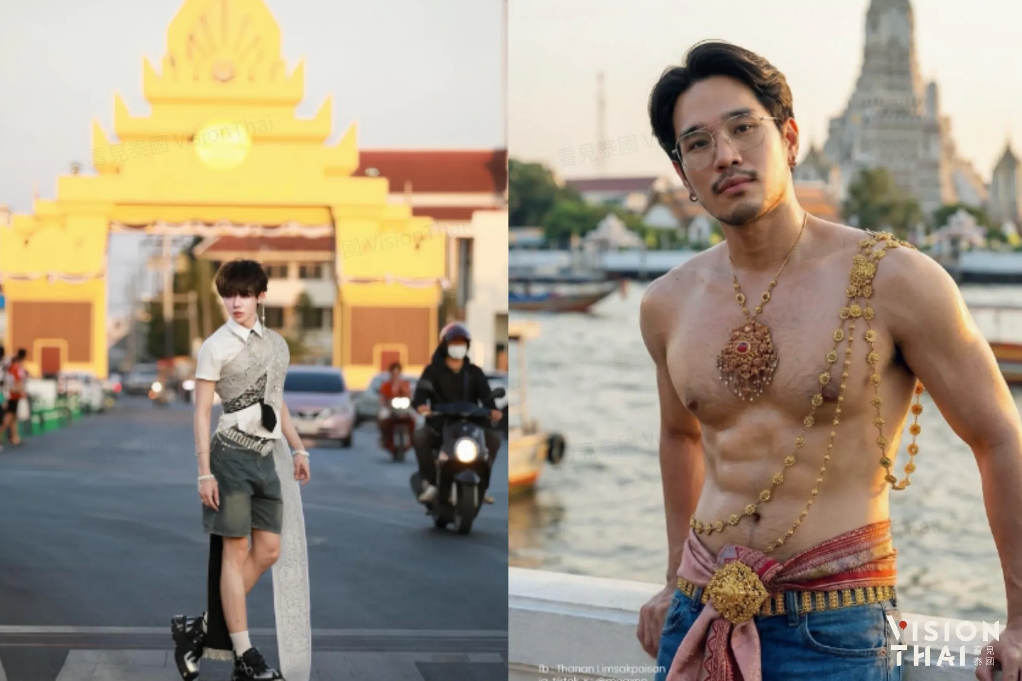 許多網紅、民眾熱烈參與「泰服牛仔褲」風潮（來源：IG ＠kook_indyz、modex.z）