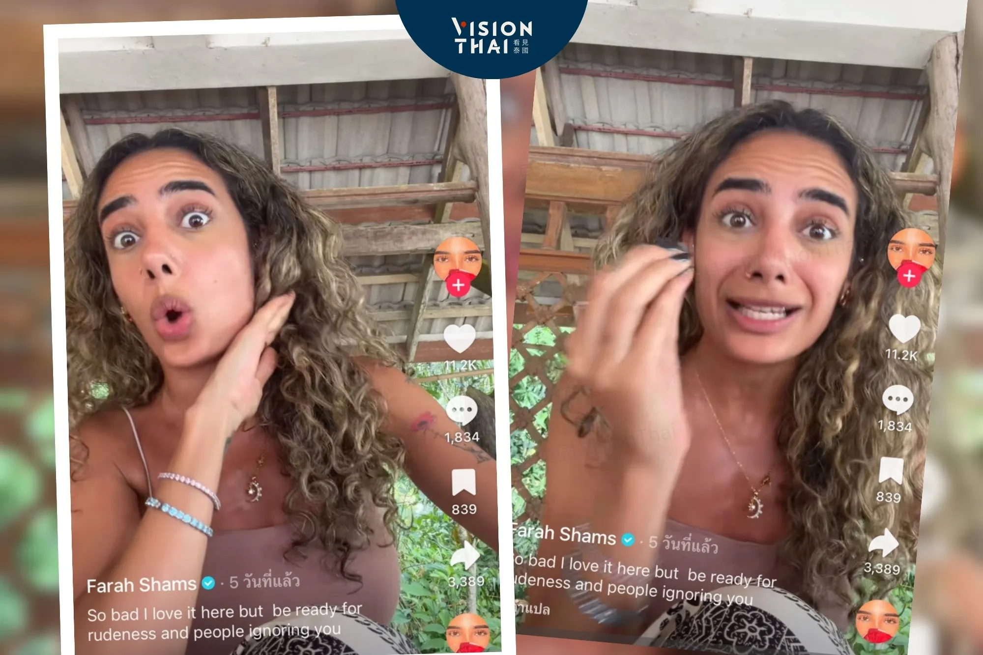 外國網紅批泰國人不說英文被轟爆 網友反嗆該適應當地（來源：Farah Shams）