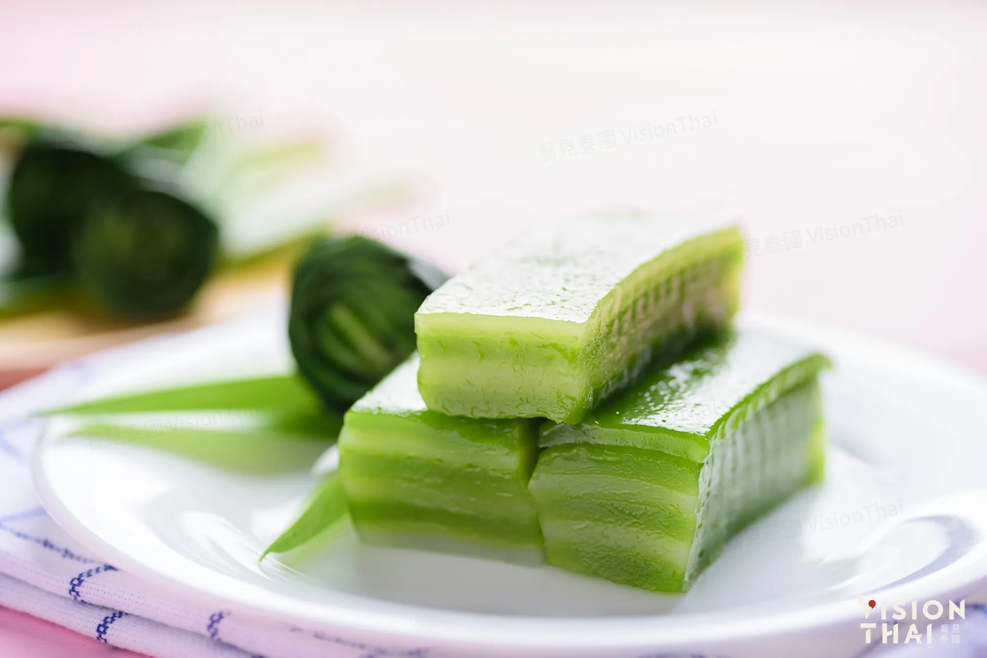 传统千层糕通常以九层制作，象征繁荣。（来源：看见泰国 VisionThai）