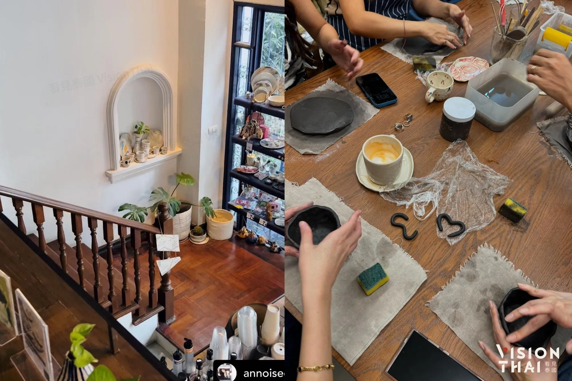 A Clay Cafe店內有許多漂亮的陶藝作品可以購買，有時間推薦可以自己體驗。（來源：官方）