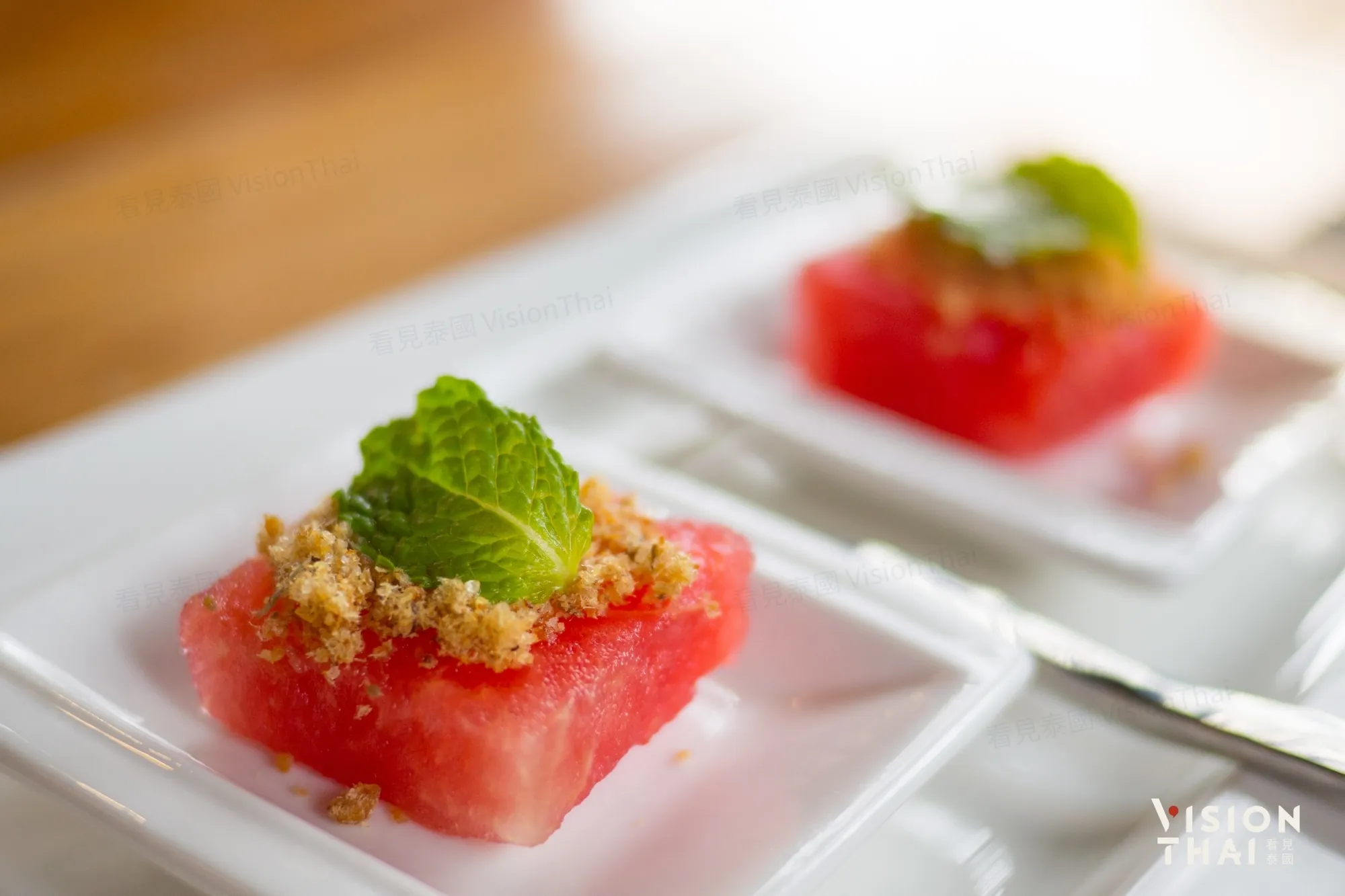 泰式經典前菜「西瓜魚鬆」也是傳統消暑美食（來源：看見泰國 VisionThai）