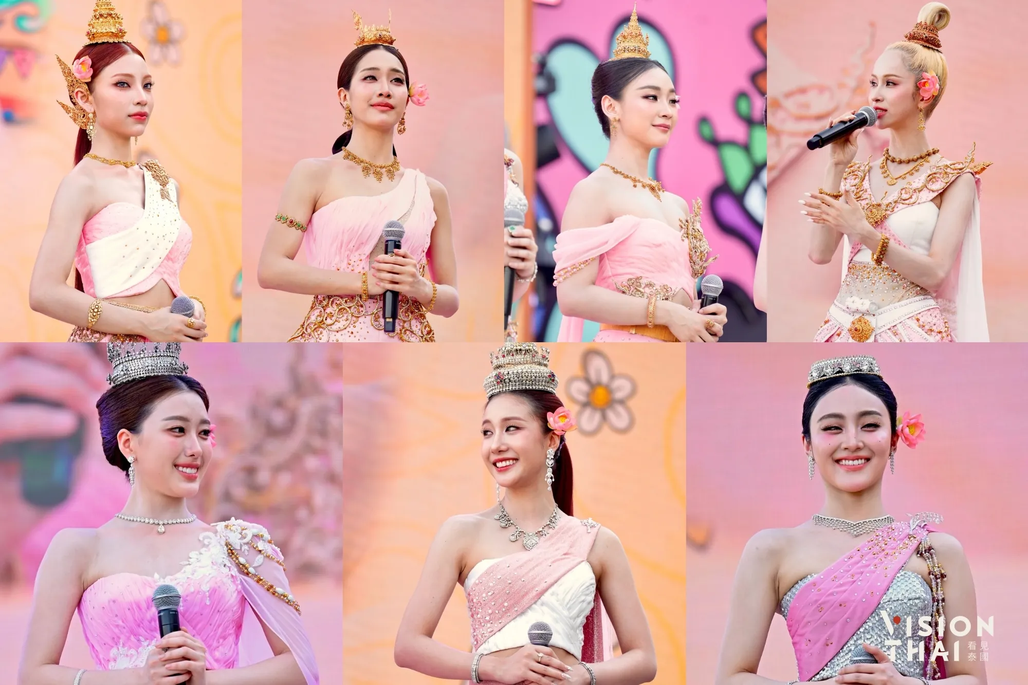 人氣泰國女團4EVE於13日宋干節當天,以宋干節女神亮相並帶來表演!(來源:官方)