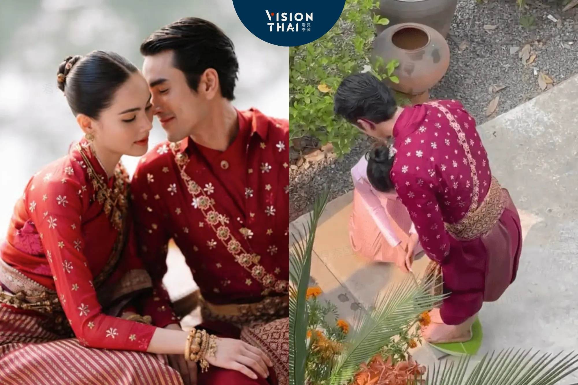 泰國國民情侶Yaya與Nadech世紀婚禮遭指「抄襲柬埔寨」 泰專家反擊：純正伊善習俗（來源：網路）