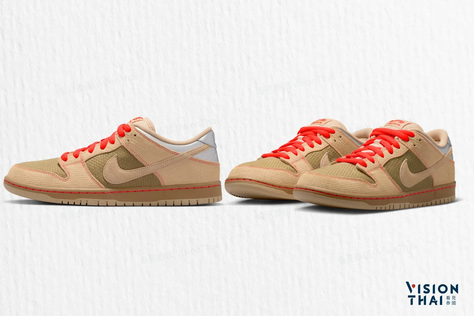 Nike把青木瓜沙拉穿上脚！SB Dunk Low「Som Tum」：嘟嘟车纹、编织篮细节超诚意