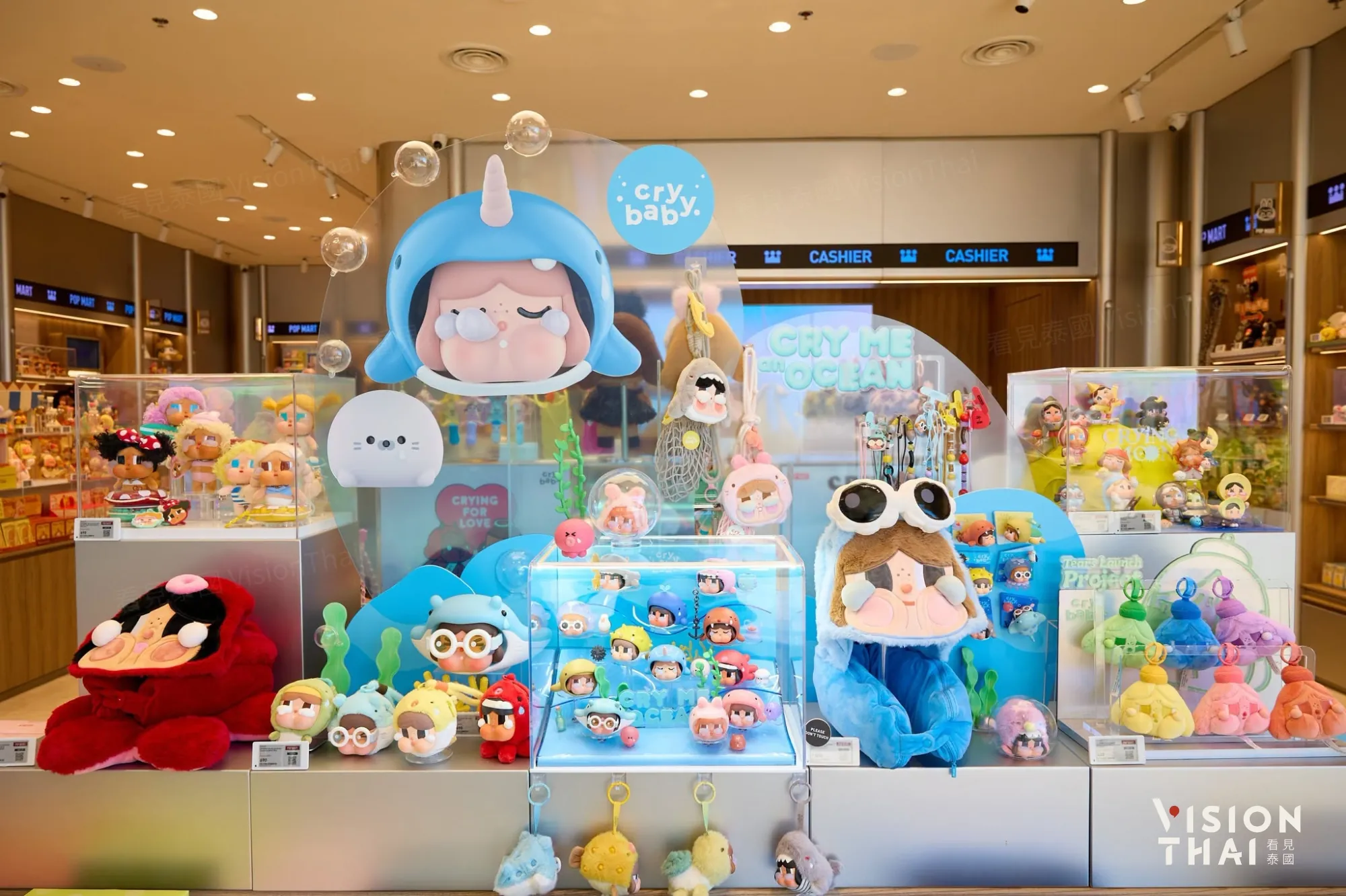 全泰首家海灘風POP MART旗艦店就在芭達雅（來源：官方社群）
