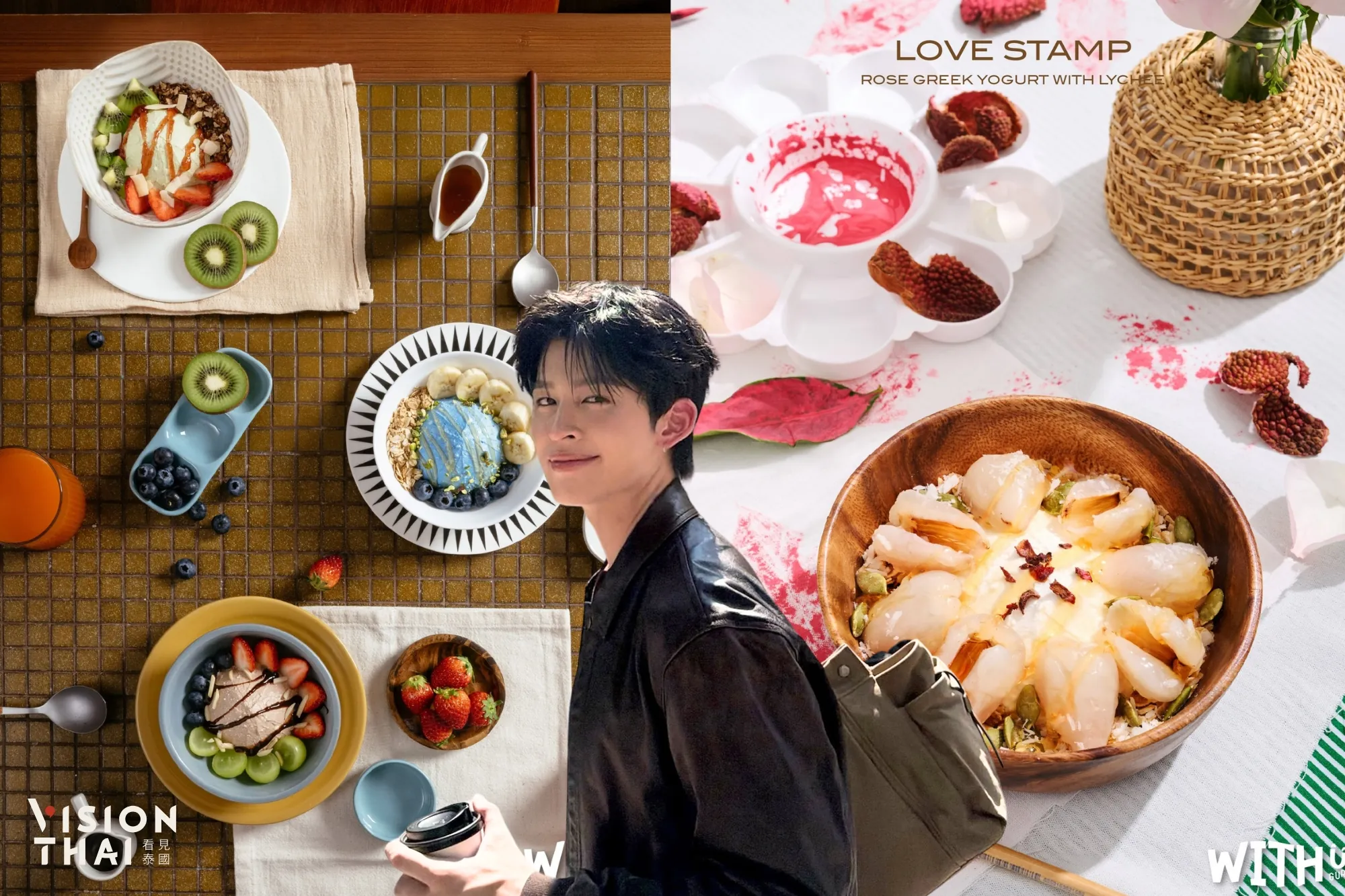 新生代人氣男星Pond Naravit創立的健康希臘優格品牌WITH U GURT（來源：官方社群）