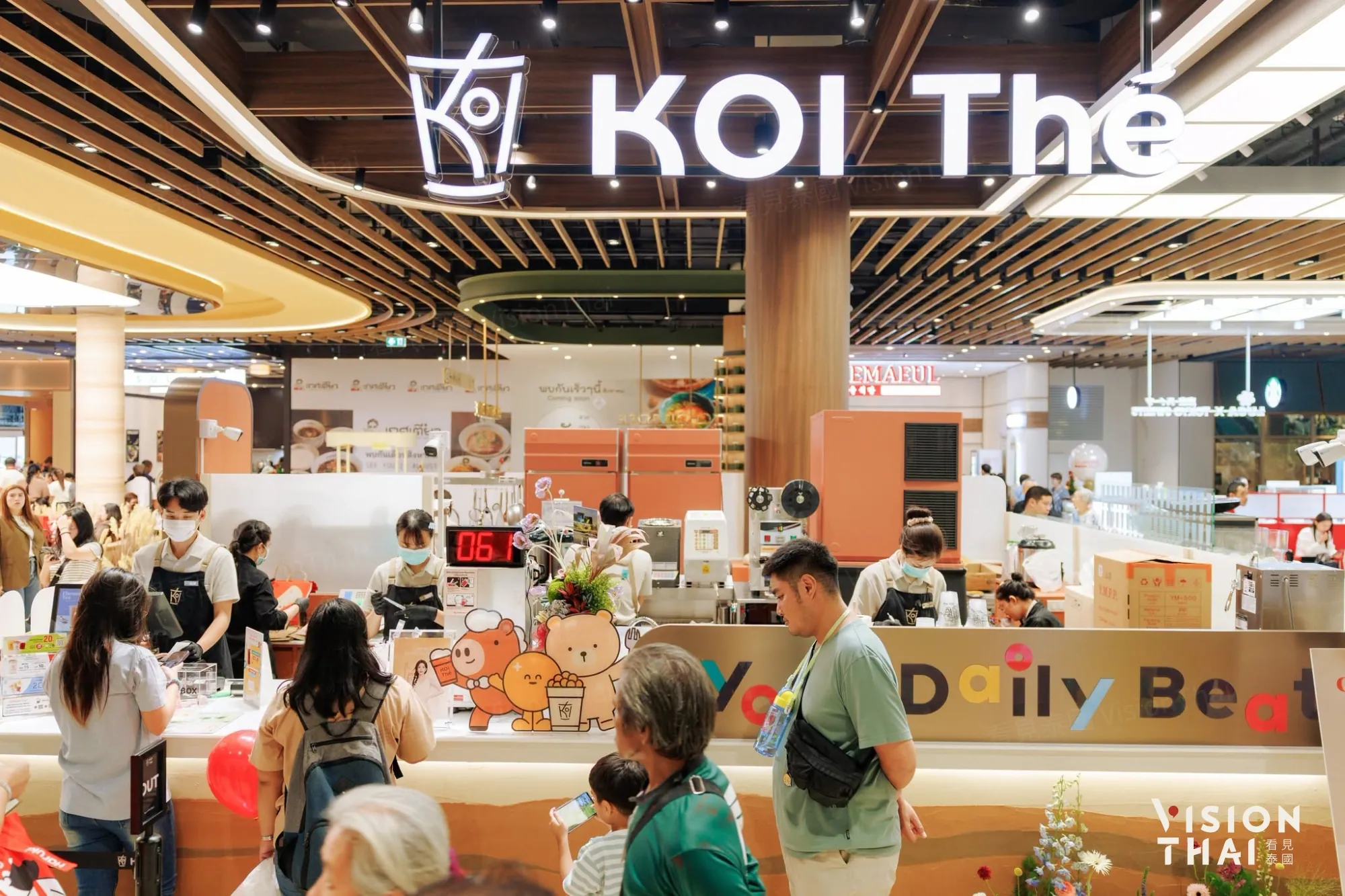商場內咖啡、飲料超豐富,Gong Cha、Koi Thé等20個品牌在這裡都喝得到。(來源:官方社群)