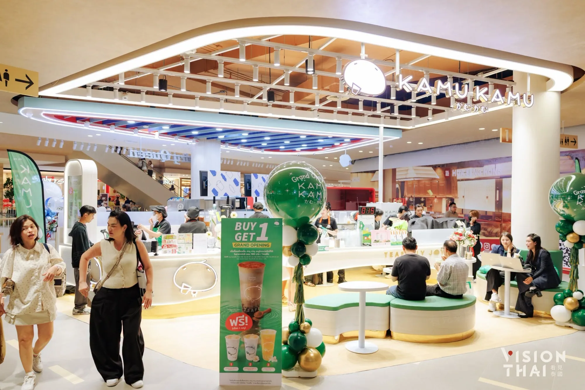 泰國本土極受歡迎的日系風連鎖茶飲Kamu Kamu這裡也喝得到(來源:官方社群)