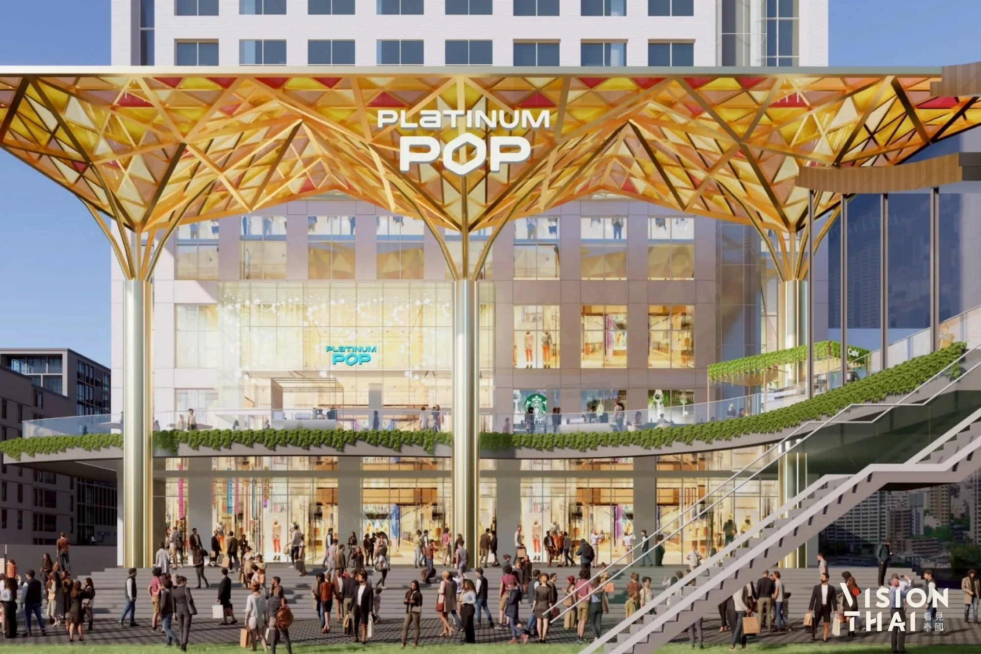 曼谷Platinum POP開幕!前身The Market,把唐人街美食搬進冷氣房、首家EVEANDBOY Café登場(來源:官方社群)