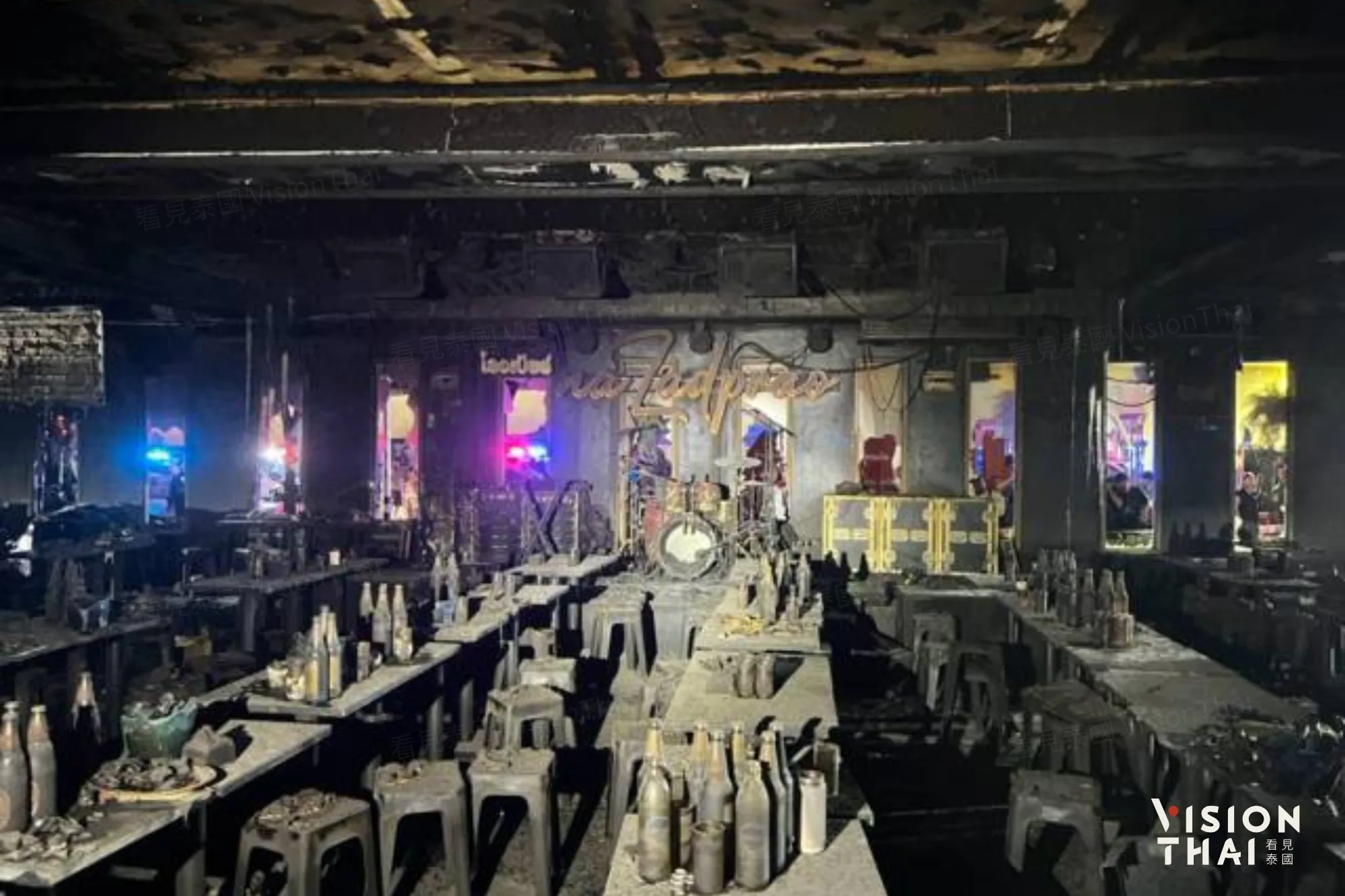 曼谷啤酒餐厅大火27死63伤！多数罹难者困厕所 总理、市长连夜勘灾（来源：Amarin TV）