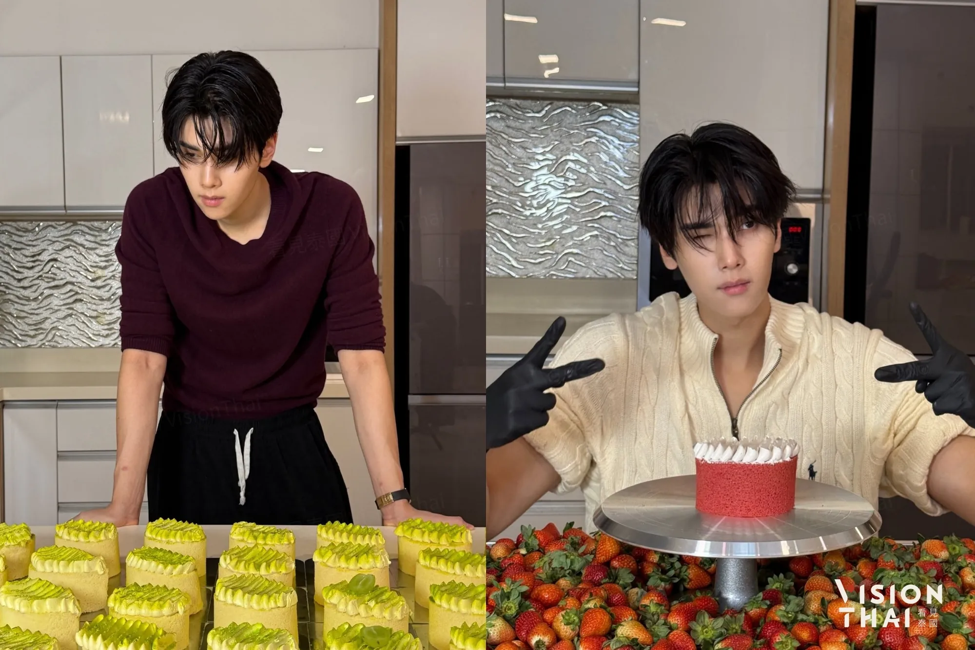 GMMTV旗下的新生代人氣男星Dunk創立精緻的酥餅品牌NAVORI(來源:官方社群)