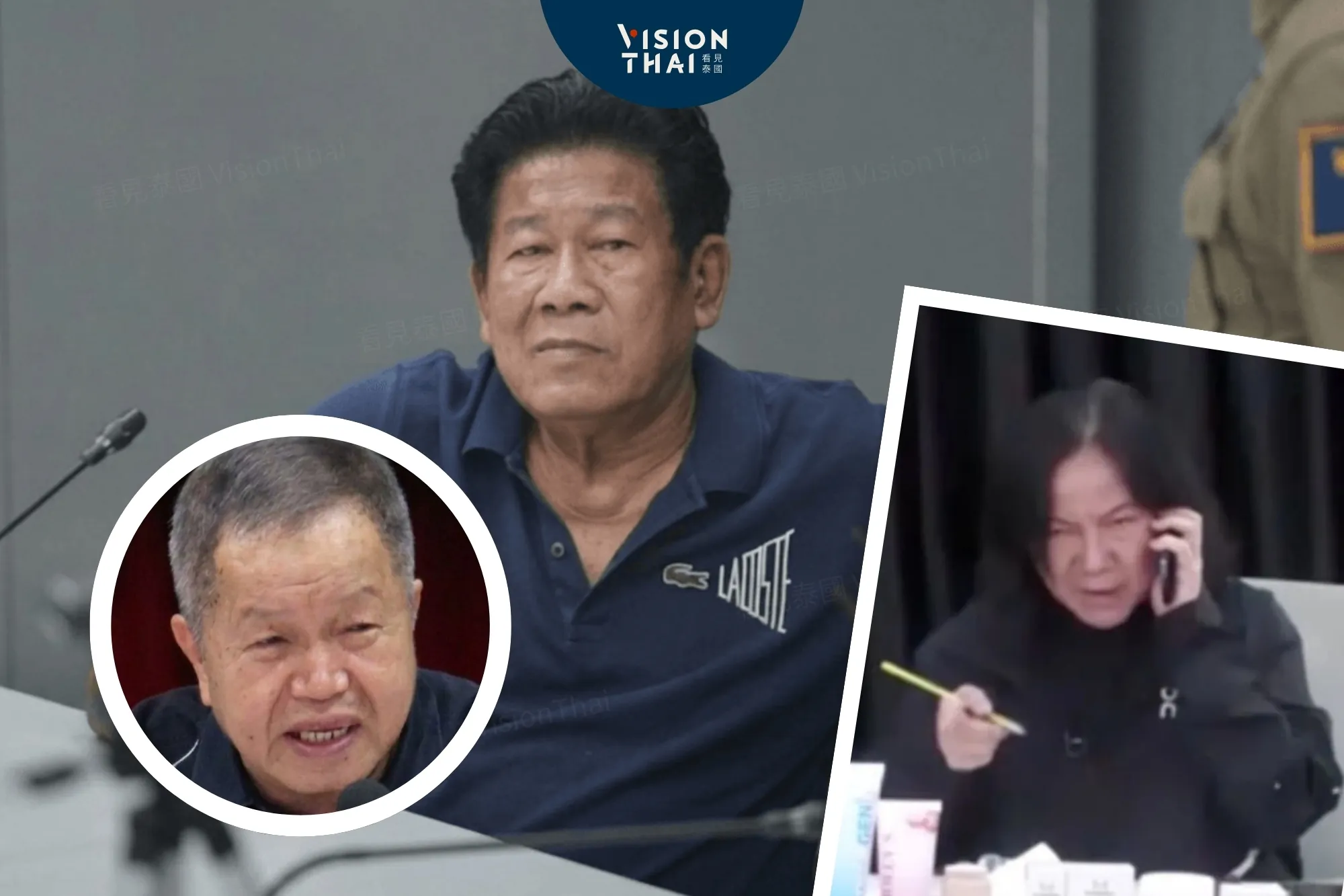 泰國前議員討債不成開槍殺官員！不戴手銬抽煙受訪惹眾怒（來源：Thai PBS）