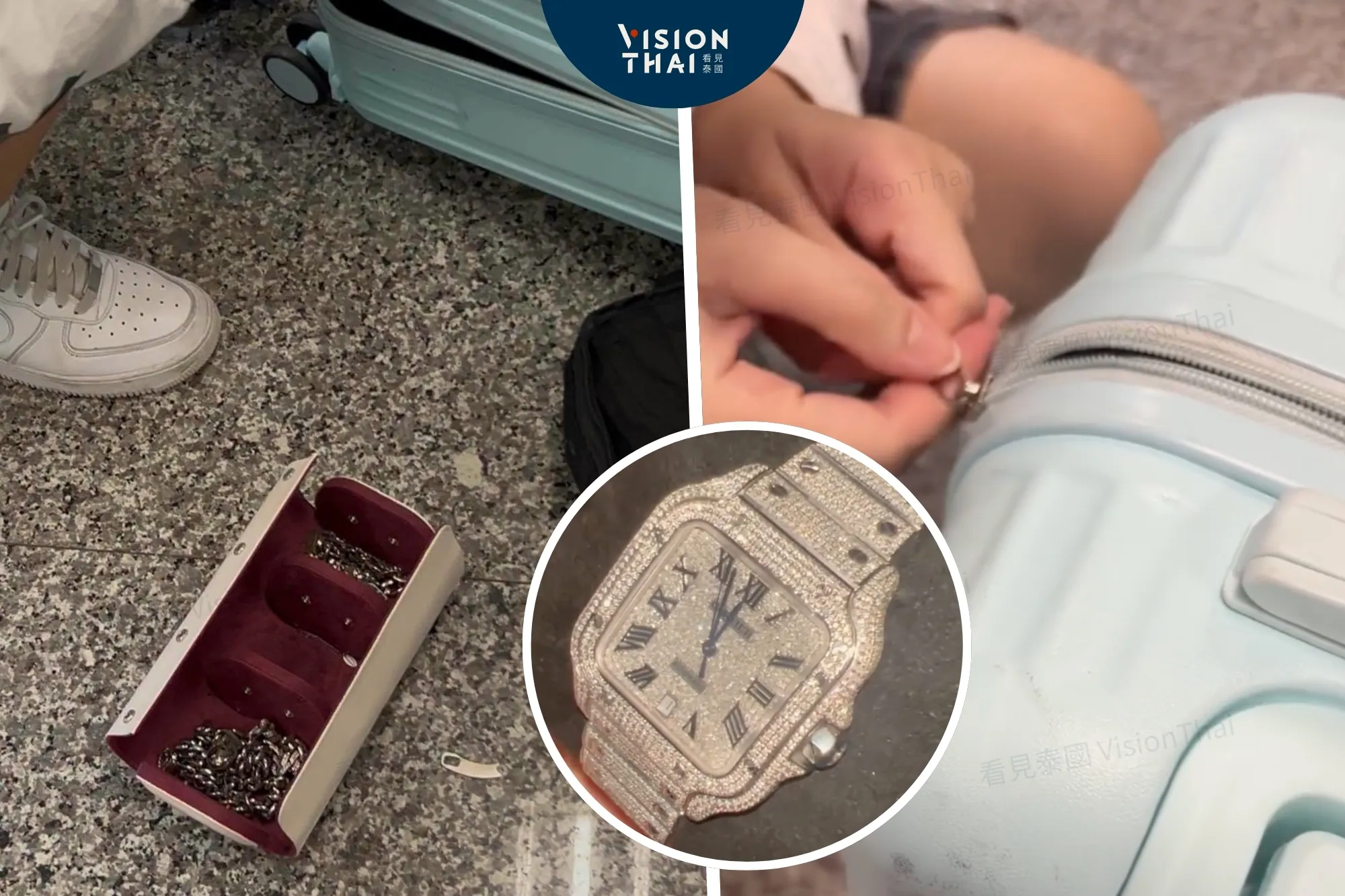 打開行李箱只剩空錶盒！網紅稱托運前X光仍在 卡地亞愛馬仕不翼而飛（來源：網路合圖）