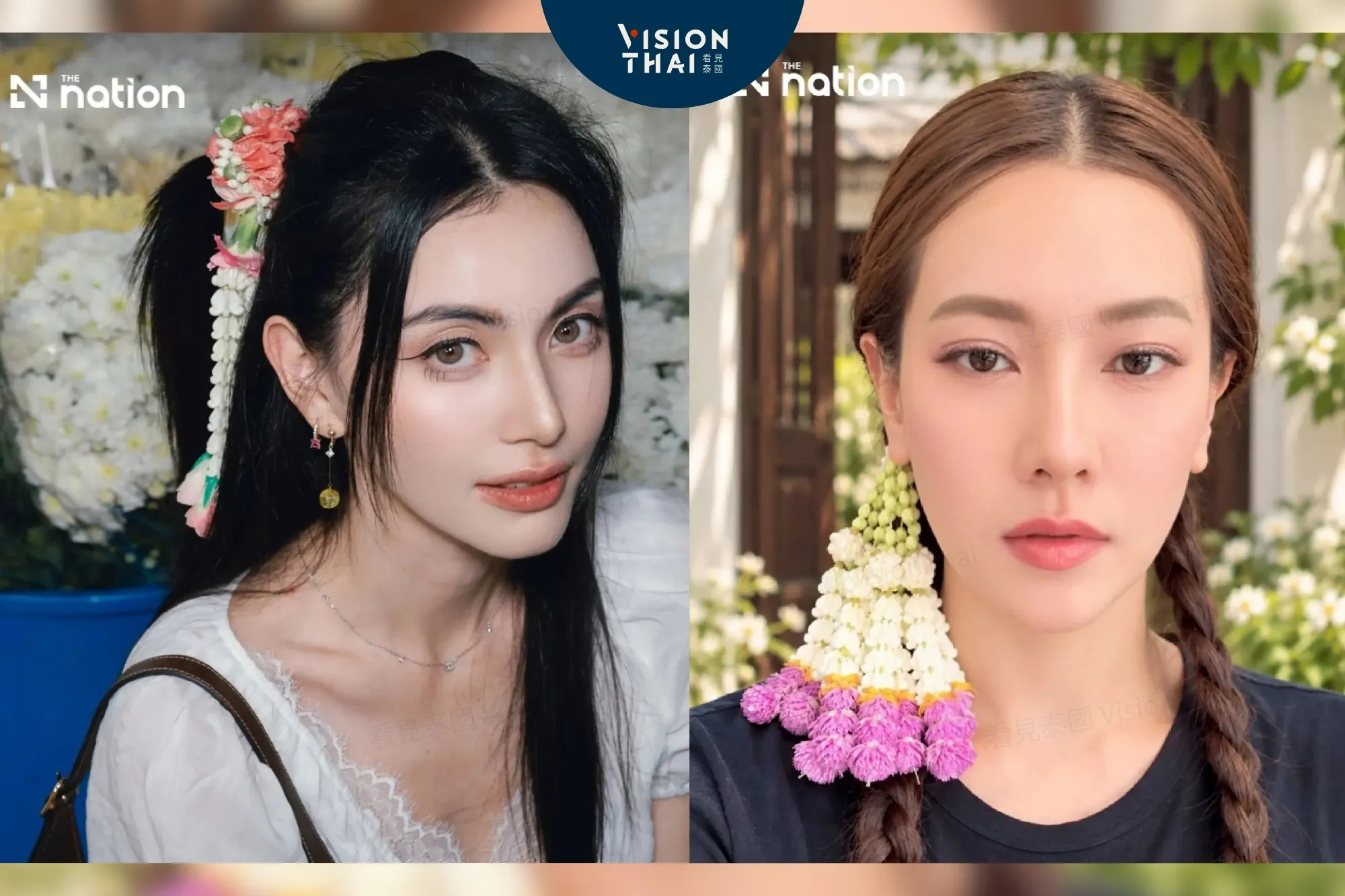 泰式花環紮入髮髻、傳統服飾配牛仔褲！Z世代掀泰國文化復興潮（來源：The Nation Thailand）