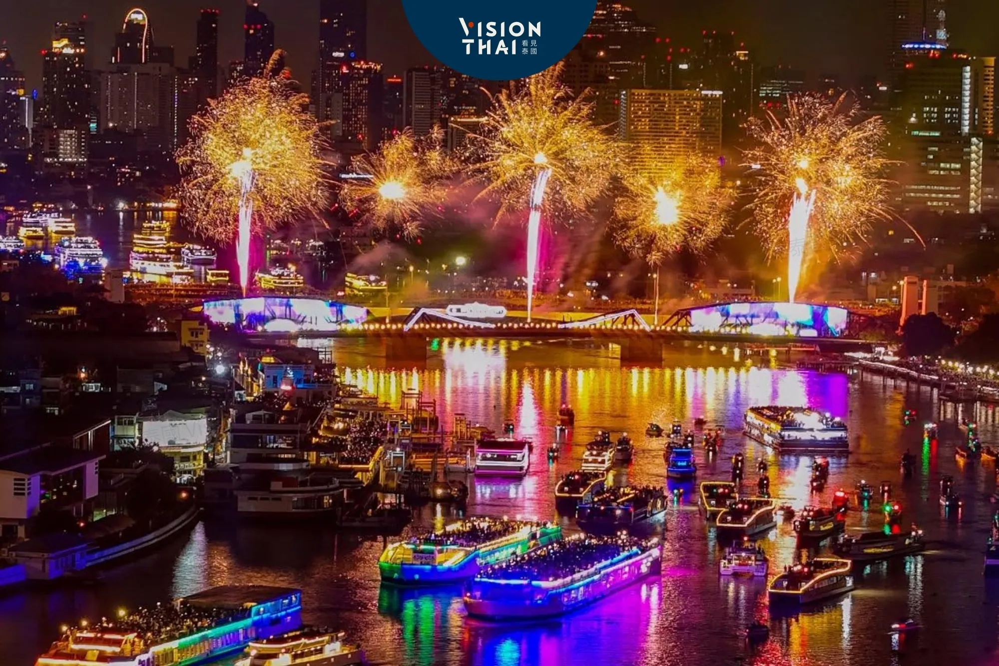 2026曼谷聲光秀Vijit 11月登場(來源:Vijit Chao Phraya 2025)